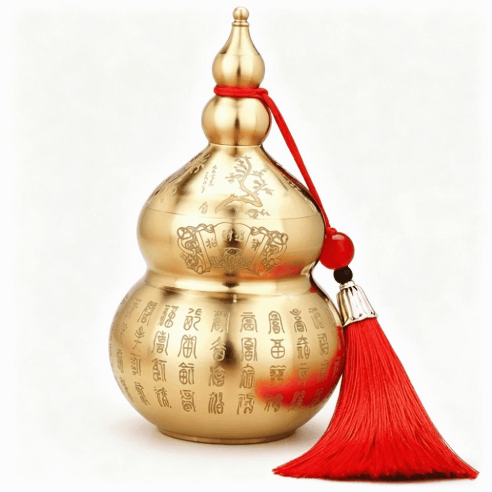 Chinese-Style Feng Shui Gourd Ornament Mini Size Wealth-Bringing Gourd Desktop Decoration