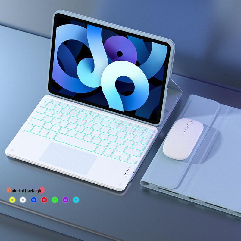 Магнитный чехол-клавиатура Bluetooth с подсветкой для Xiaomi Redmipad2 (Русский/Португальский) - Совместимо с моделью 2025 года