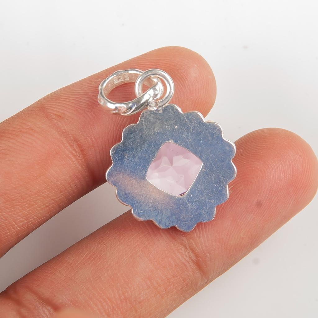 Морганит Драгоценный камень Ювелирные изделия из стерлингового серебра 925 пробы Ручная работа Подвеска 1,37" Для женщин PP-34-12