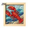 Relaxing Art Projects No-Sew Japanese Fabric Kit, DIY Mosaic Kits for Adults Beginners, Quilted Wall Collage Craft with Frame & Tools, Kits,