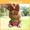 Toy Bunny Plush Keychain With Strawberry Design For Kids Gift And Bag Accessory
