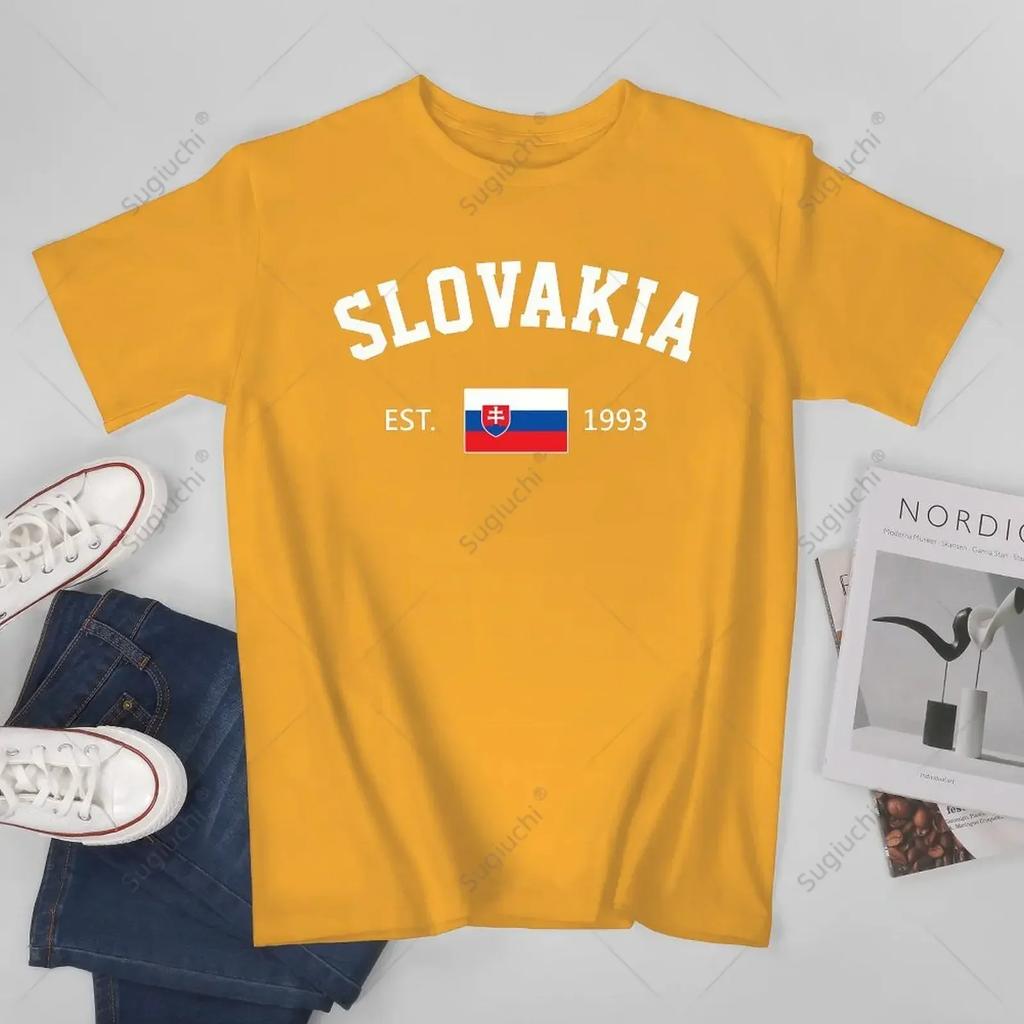 Unisex Slovakia EST1993 Independence Day Tshirt Tees T Shirts WoUnisex Boys 100 Cotton TShirt