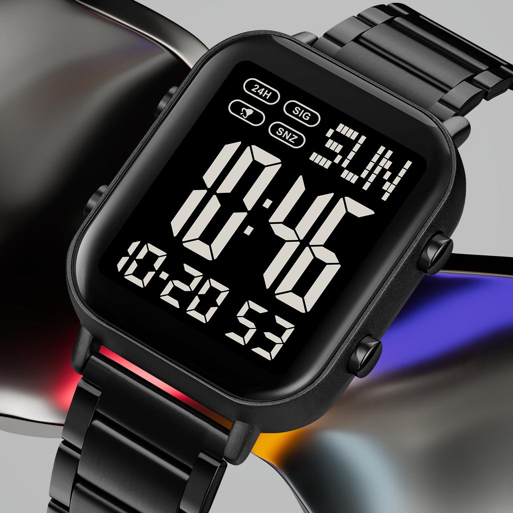 SKMEI Digital Watch for Men Women 30M Waterproof Wrist Watches with Backlight 1/100 Second