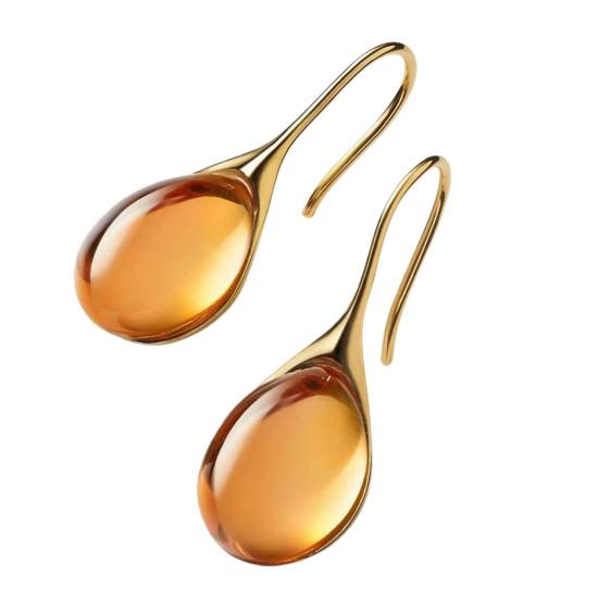 1 пара женских серег в форме капли воды, прозрачные высококачественные серьги из искусственного кристалла