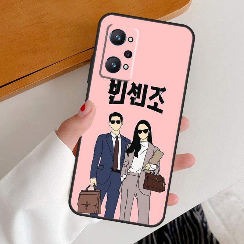Чехол для Realme C67 C55 C53 C51 C35 C33 C31 C30 C25s C21Y GT Neo 6 GT5 9 10 11 12 Pro Plus с Vincenzo Cassano Kdrama