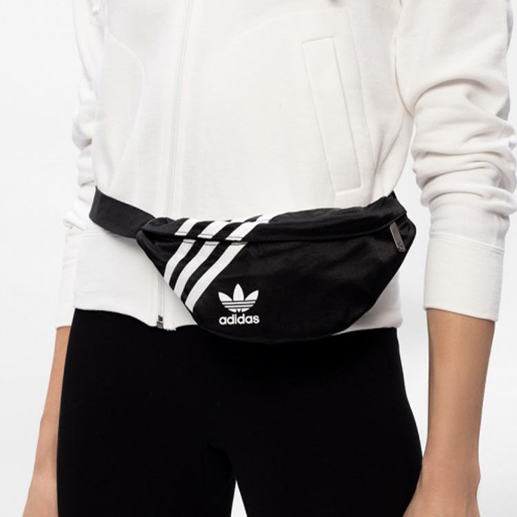 adidas Оригинальная нейлоновая сумка-слинг, поясная сумка, обычная, унисекс, черная GD1649