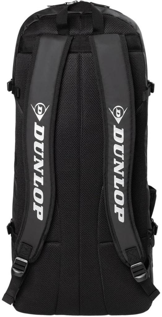 Длинный теннисный рюкзак DUNLOP TOUR LINE (Вмещает 2 теннисные ракетки.) Черный DTC2410