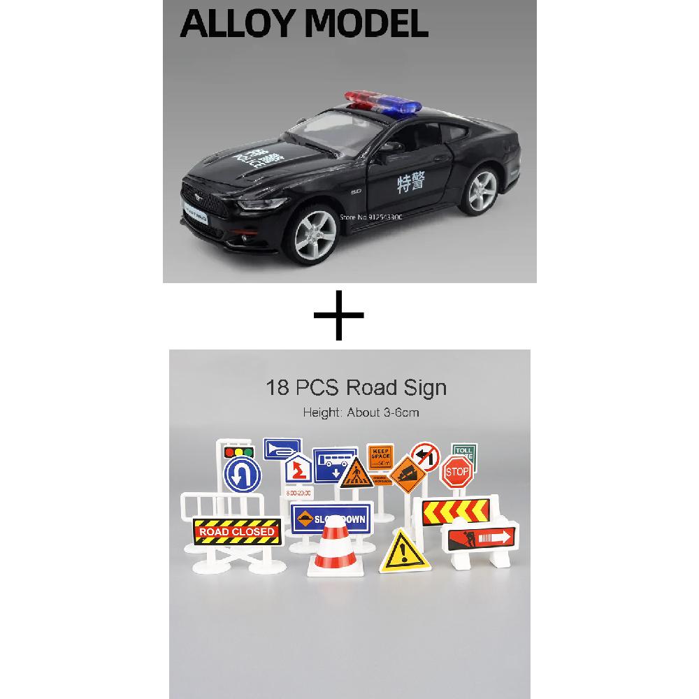 1:Масштаб 36 Модель игрушечного автомобиля BMW M5 Ford Mustang Volkswagen T-ROC Полицейская машина Литой сплав Открывающиеся двери Транспортные средства для моделей Подарки для мальчиков