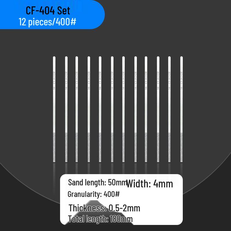 Diamond Sand Alloy File Set CF-400 for Flat Mold Grinding