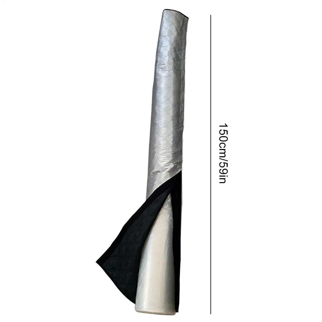 Air Conditioner Hose Cover Wrap Duct Vent Cover Sleeve Waterproof 5.9Inch Ling Insulated Sleeve for Protection Longevity Tube