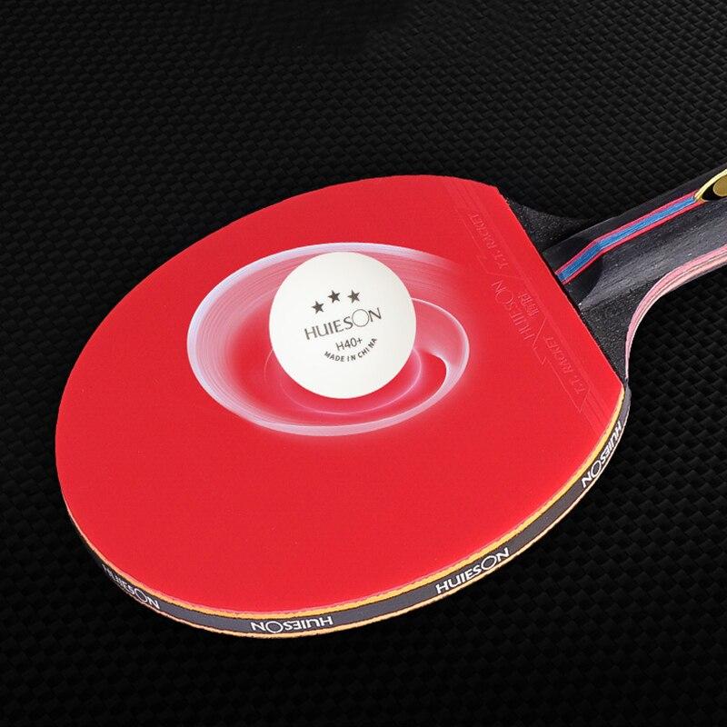 Free 3 Balls 6 Star Table Tennis Bat 7Ply Wood Racket Long Short Handle Ping Pong Paddle Racket with Bag