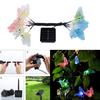 12 LED Solar Power Fibre Optic Butterfly Dragonfly String Light Garden Decor Outdoor String KTY