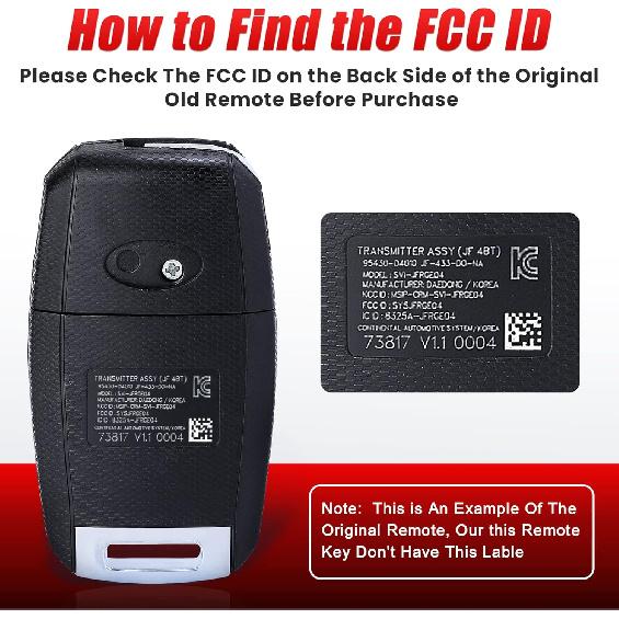 Складной брелок-ключ для Kia Optima 2016 2017 2018 2019 2020 FCC ID: SY5JFRGE04 № детали: 95430-D4010 4 Кнопки 434 МГц Бесключевой Доступ Управление Автомобилем