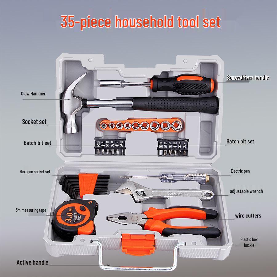 Набор бытовых электро- и ручных инструментов: Комплексный набор для деревообработки и ремонта