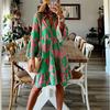 Oversized Dress for Women Clothing Summer Plus Size Boho Beach Floral Mini Dress Large Size Female Casual Long Skirt Vestid