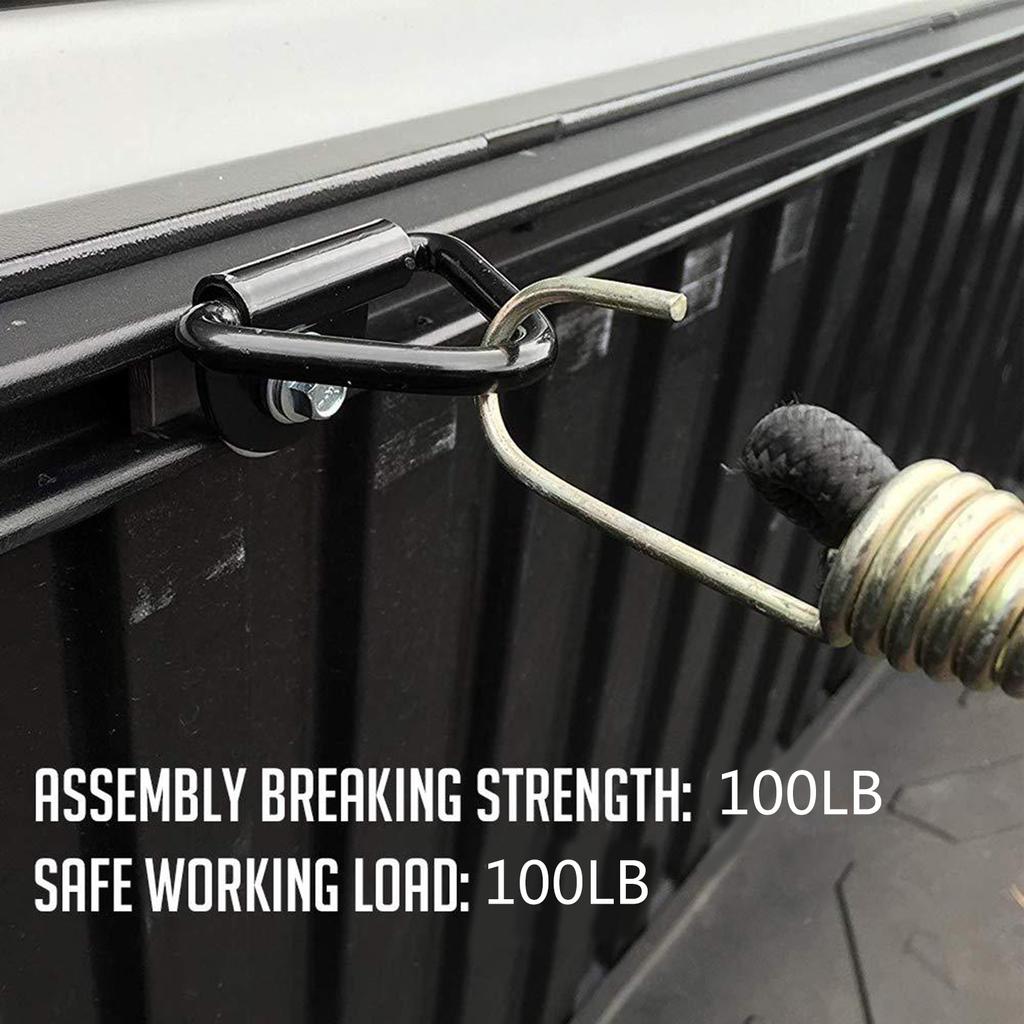 20 шт. грузовой стяжной крючок D-образной формы, прочное металлическое анкерное кольцо для лодки, прицепа, грузовика, мастерской, гаража