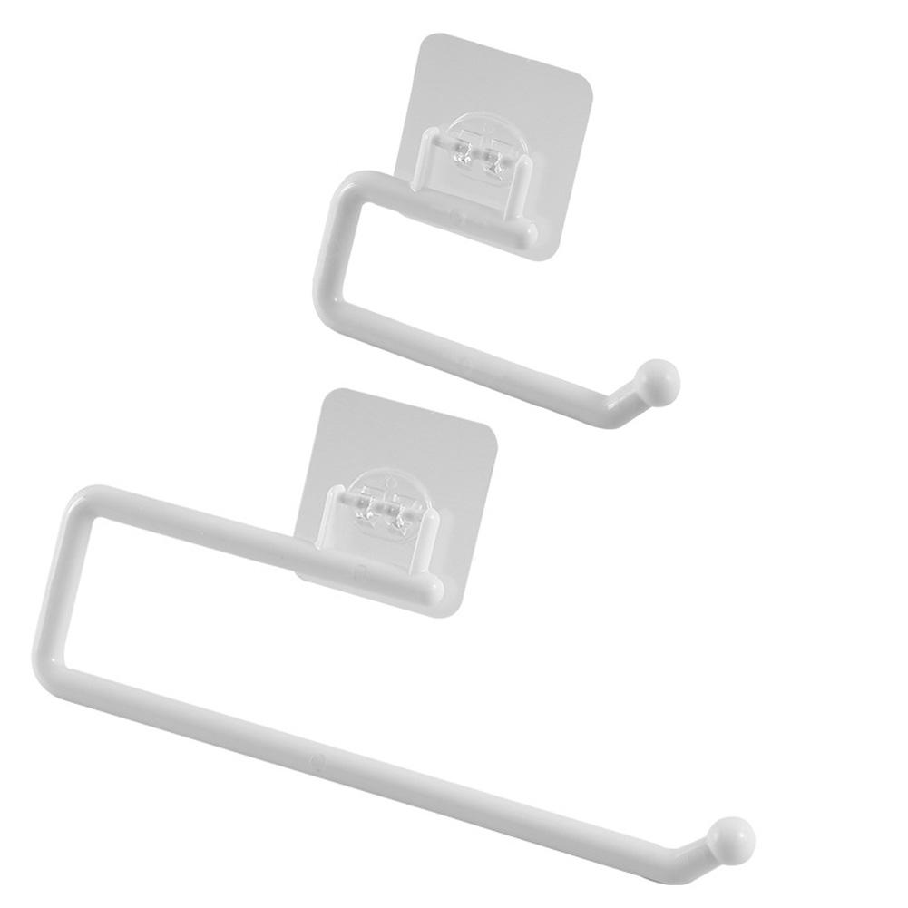 Самоклеящийся держатель для бумаги Без сверления Стенд для держателя полотенец Многофункциональная подвесная стойка для полотенец для кухни Ванной Комнаты Шкафа