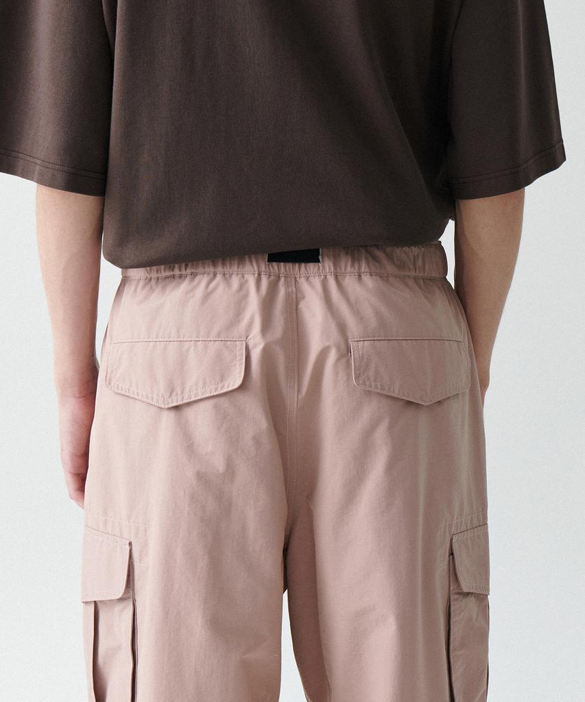 MUSINSA STANDARD [City Leisure] Np Wide Belted Cargo Pants [Desert Pink]