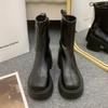 Женские ботильоны Сексуальные туфли на высоком каблуке Ботинки на платформе Массивные ботинки Элегантная зимняя обувь 2025 Вечеринка Бренд Женские туфли-лодочки Zapatos