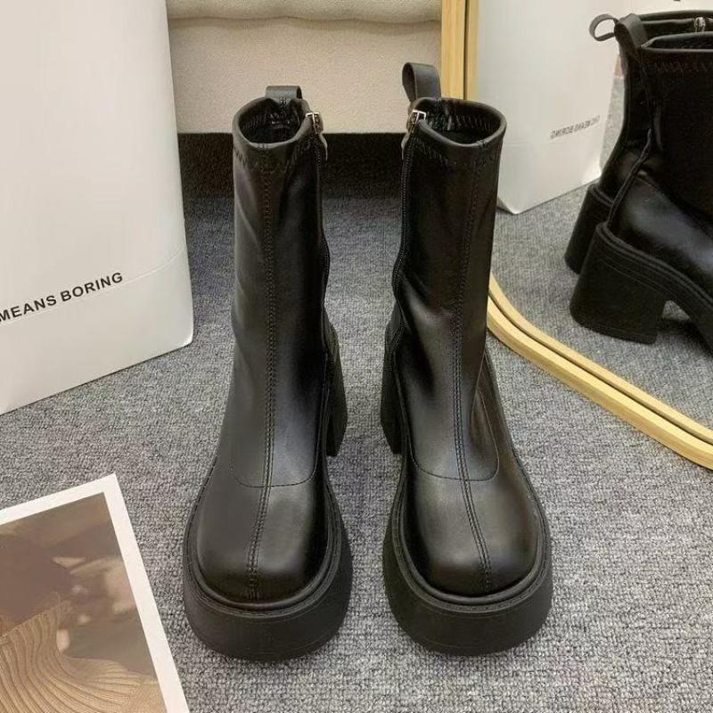 Women Ankle Boots Sexy High Heels Shoes Platform Chunky Boots Elegant 2026 Winter Shoes Party Brand Woman Pumps Zapatos