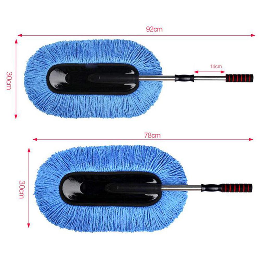 Car Washing Mop Scalable Handle Dust Remover Wax Brush Microfiber Auto Cleaning Kit Soft Hair Duster Brushes Wash Tool