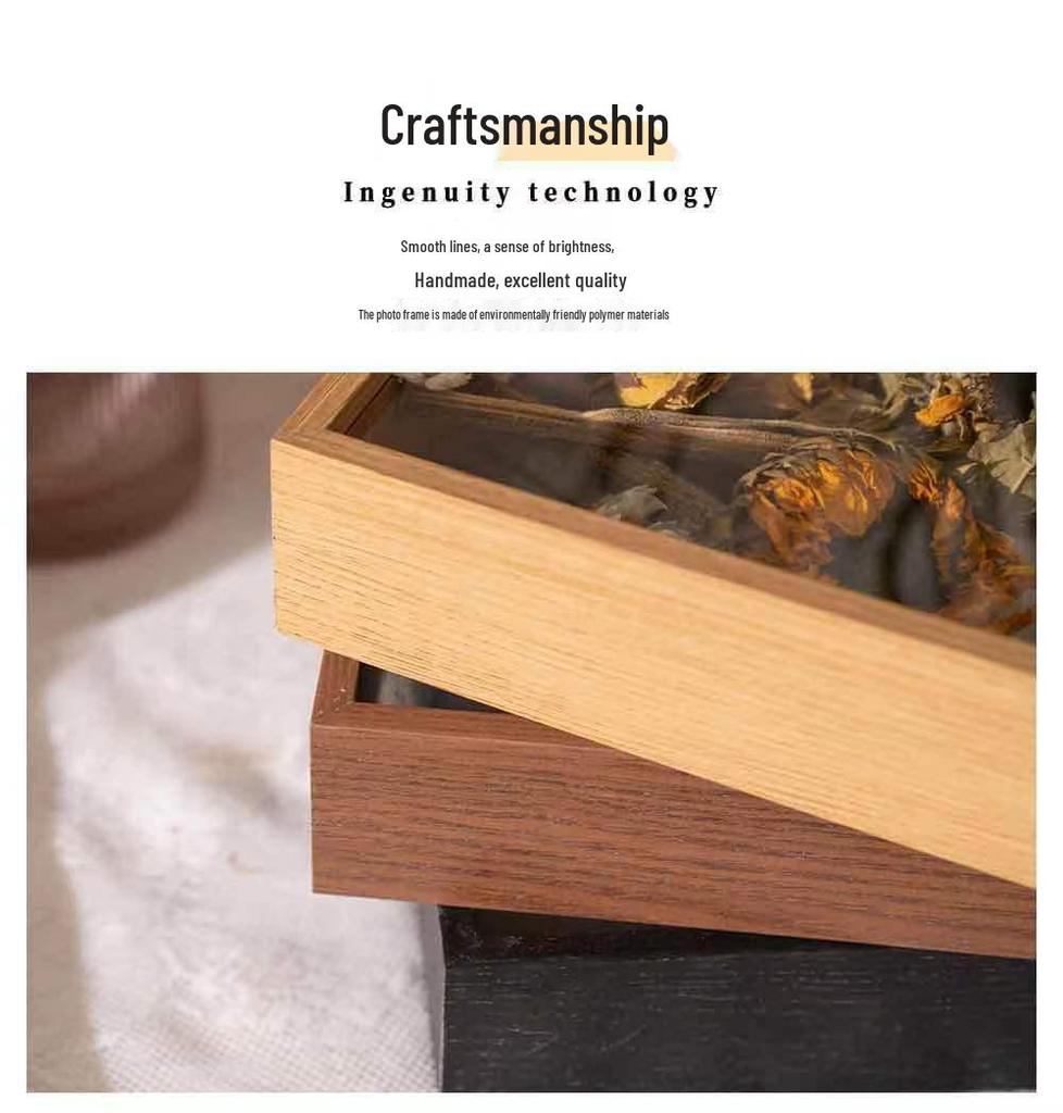 Современная минималистичная рамка для зеркала из стабилизированных цветов своими руками - Декоративная полая подставка для фотографий и сухоцветов