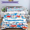 Doraemon Adventure 3‑Piece Bedding Set,Soft Breathable Duvet Cover with 31 Pillowcases,Multi‑Scene for Bedroom Dorm,Perfect Holiday Birthday Gift for