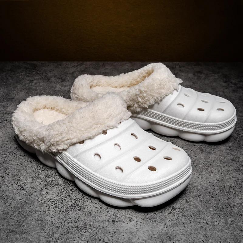 Men's Slippers Non-slip Thick Bottom Slippers Shoes for Men Couple Women Home Shoes Wear-resistant Ventilate Unisex Waterproof