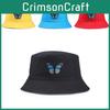 Stylish Butterfly Embroidered Fisherman Hat For Women Trendy Casual Summer Wear