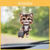 Pendant Acrylic Automotive With Cute Cat Dragging Suitcase Design Decor For