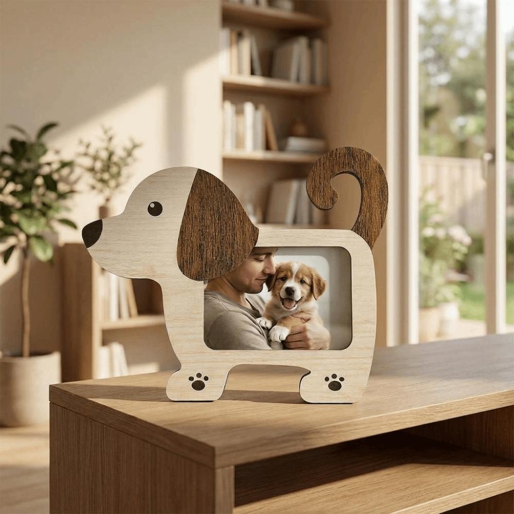 Cartoon Wood Photo Frame Creative Photo Display Rack Photo Collection Frame  Home Decoration