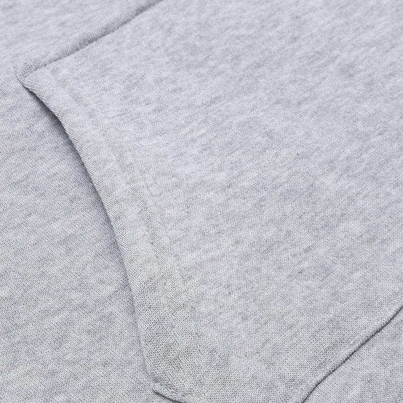 2023 Autumn/Winter Women's Casual Hooded Mid-Length Loose Plain Sweatshirt