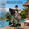 Bi-llie green Artwork Beach Towel, Microfiber Beach Towel, Perfect For Pool, Beach, Travel, Home Decor Beach Party Fan gifts