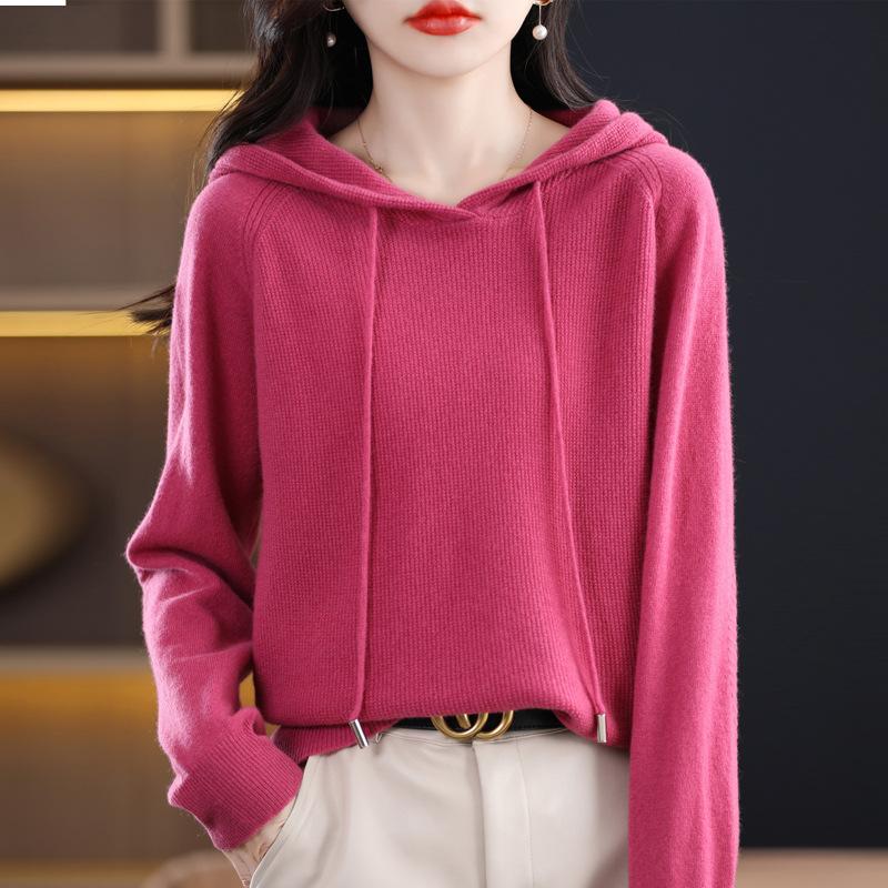 YYFS Женская мода, повседневные однотонные свитера с длинными рукавами и осенне-зимним принтом