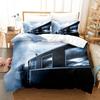 Steam Engine Duvet Cover Set Transportation Old Train King Queen Full Size Polyester Bedding Set for Teen Boys Adult Living Room