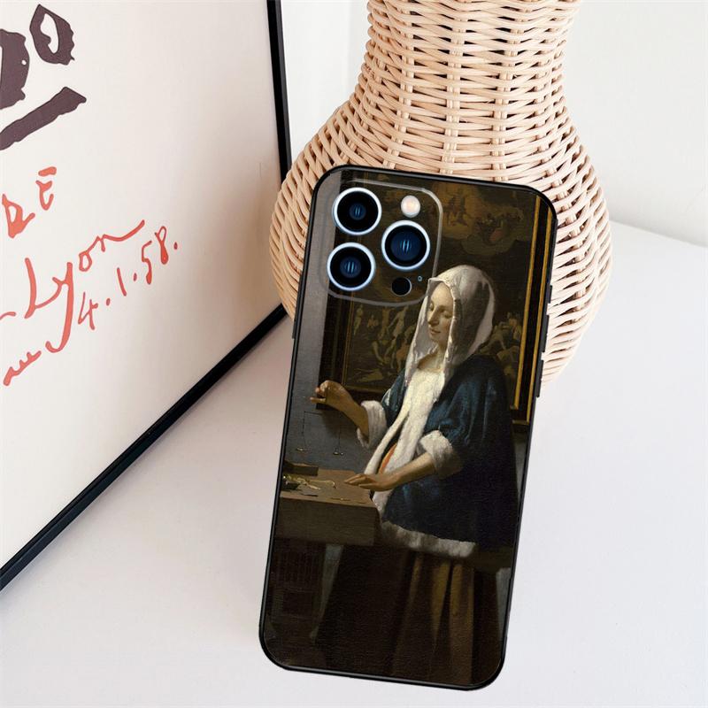 Чехол для телефона Johannes Vermeer для iPhone 16 Pro Max 15 14 13 11 12 17 Pro Max mini 15 16 Plus 16e 17 Air Cover