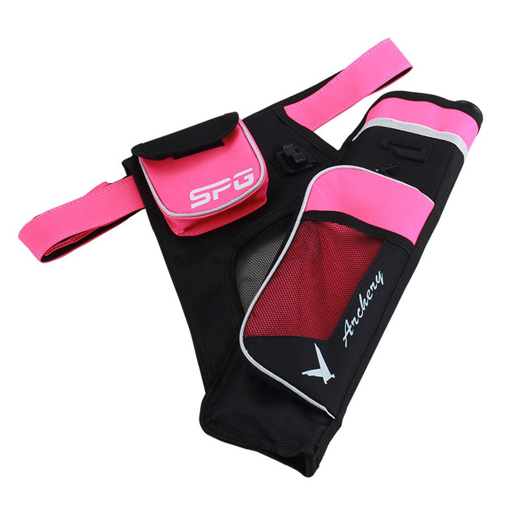 Arrow Bag Oxford Cloth Arrow Quiver 3 Tubes Single Shoulder Bag for Bow Arrow Archery Hunting Shooting Accessories