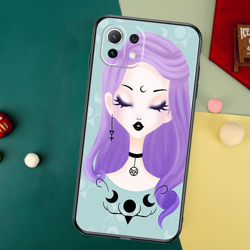 Girly Pastel Witch Goth Case For Xiaomi 13 14 15 Ultra 11T 12T 13T 14T Pro POCO X7 Pro X3 X5 F5 F6 M6 X6 Pro Cover