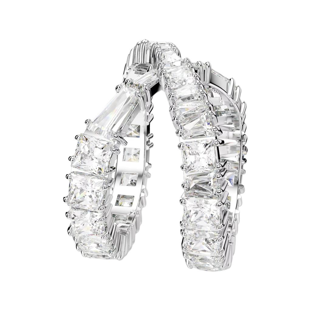 Swarovski Hyperbola Pattern Design Cubic Zirconia Ring Women ring Silver 5677631