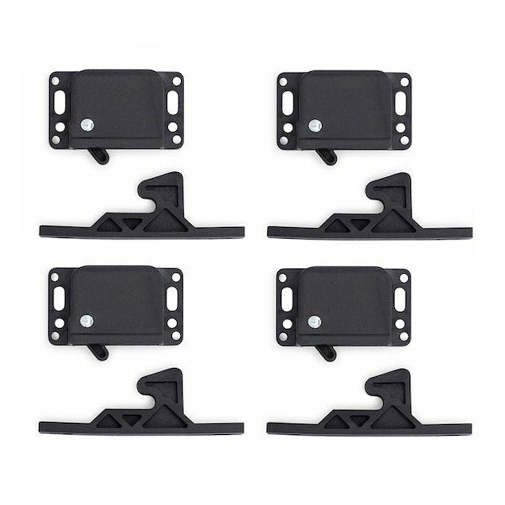 4Pack Hook Lock Reliable And Safe Grabber Latch Catch For RV Cabinets And Doors Latch Catch Kit
