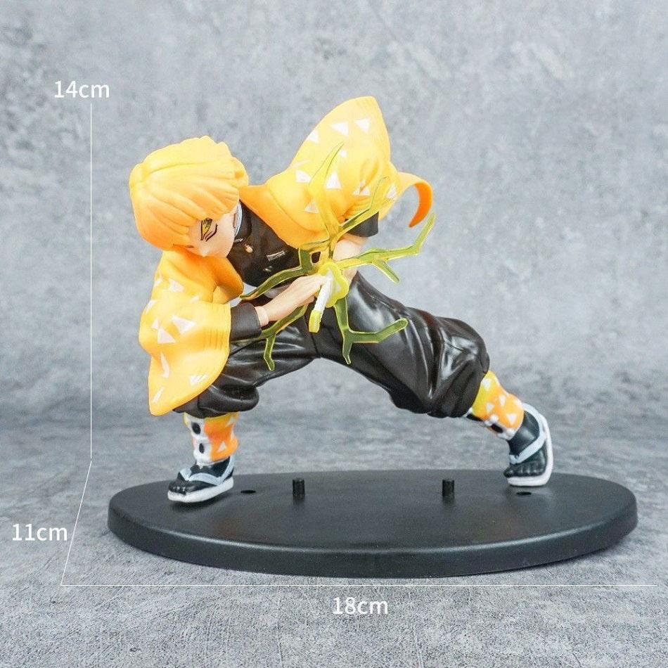 Hot 14-22cm Demon Slayer Anime Figure Tanjirou Agatsuma Zenitsu Kyoujurou Action Figural PVC Model collection Toy for Kids Gifts