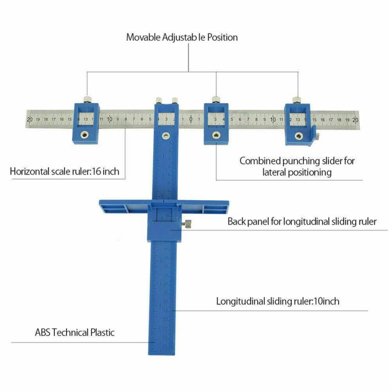 Фурнитура для шкафа, регулируемый пуансон, локатор, ручка, шаблон, инструменты, износостойкость, точность 1 мм