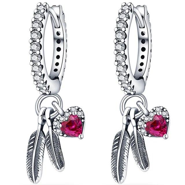 Классические серьги 2023, стерлинговое серебро 925 пробы, разноцветные серьги-кольца с цирконием для женщин, дня рождения, свадьбы, помолвки, мужские подарочные ювелирные изделия