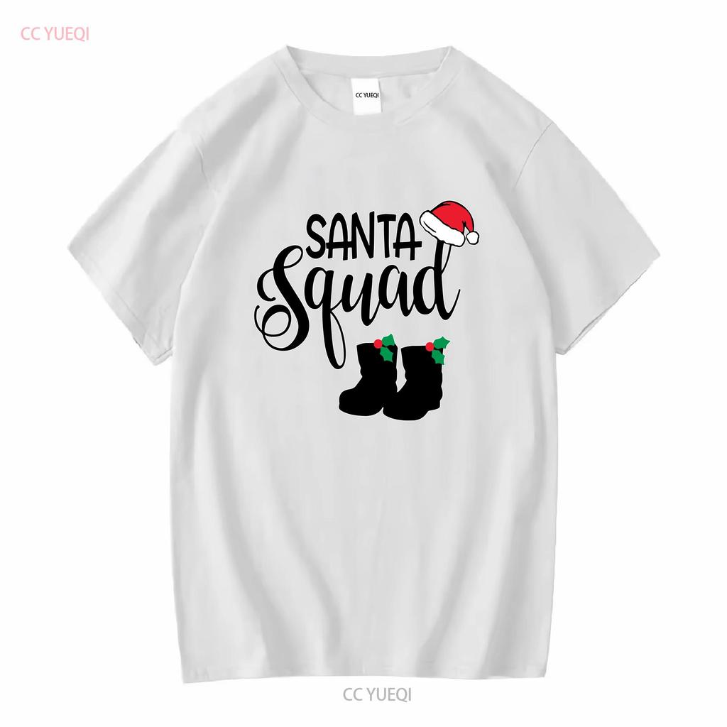Santa Squad Christmas festive Mens T shirt secret holiday xmas gift vintage Washed Top For Everyday Wear homme Casual graphic