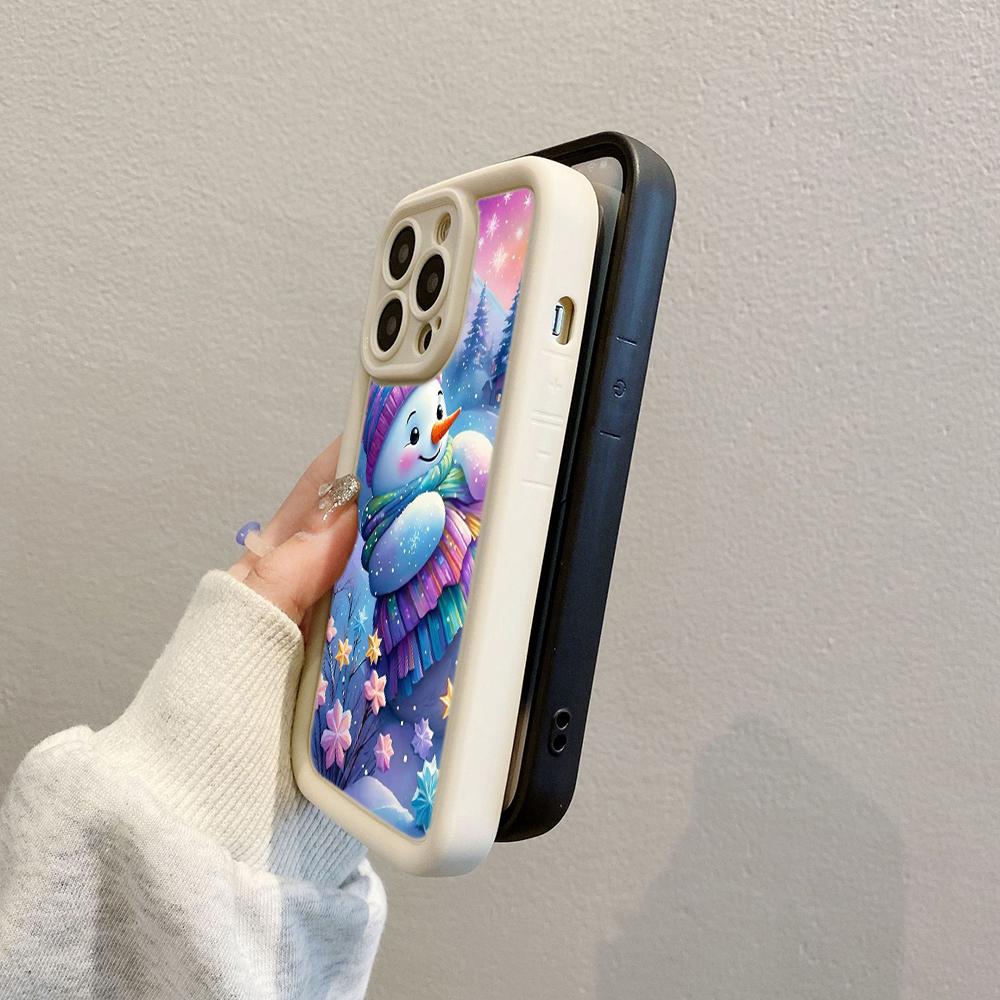 N116 Счастливого Рождества С Новым годом арт Мягкие чехлы для телефонов Angel Eyes для iPhone 16 15 14 13 11 Pro Max 8 7 6s Plus 12 mini XR XS Max Противоударный чехол