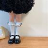 Lovely Embroidered Lace Socks for Girls Comfortable In Tube Socks Fashionable Socks for School Activities and Daily