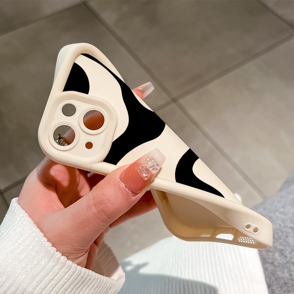 Мягкие силиконовые квадратные лестницы с мультяшным узором, полное покрытие, защита камеры, противоударный чехол для iPhone Infinix Tecno Vivo