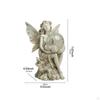 Fairy Girl Sculpture Solar Lamp for Garden Pathway Lighting