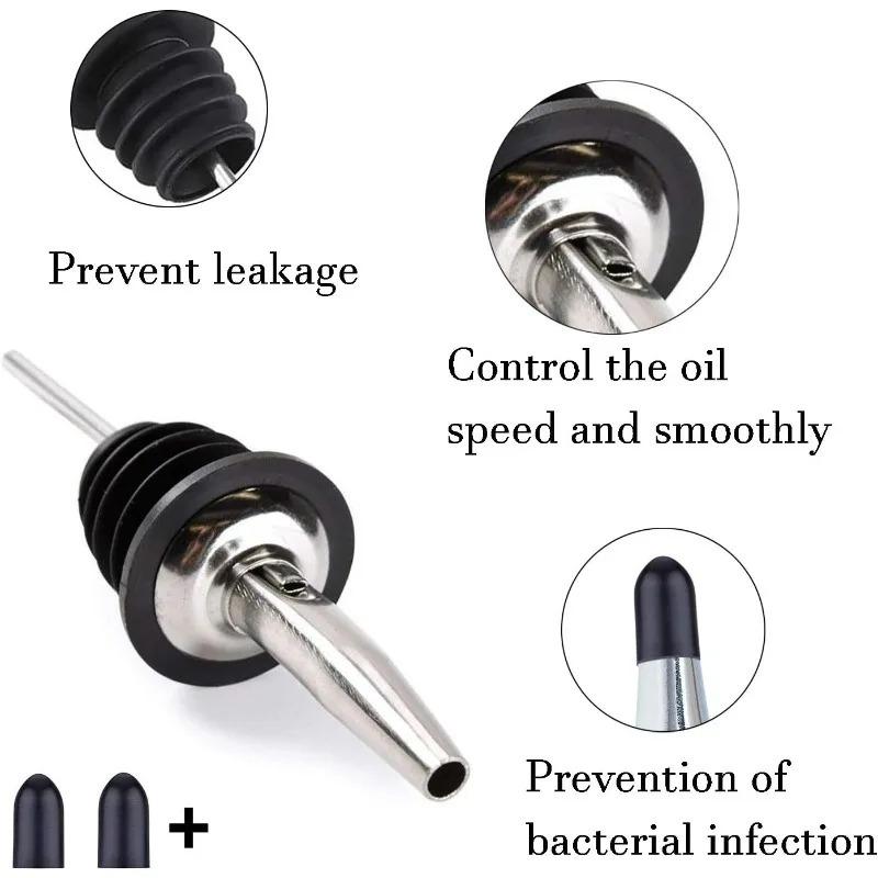 1/2/4/6 шт. Многоразовые пробки для винных бутылок из нержавеющей стали, насадки-дозаторы для оливкового масла, герметичные кухонные барные инструменты