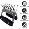 Metal Meat Shredder Bear Claw Stainless Steel Meat Forks With Handle BBQ Meat Handler For Pulling Shredding Ultra-Sharp Blades 4
